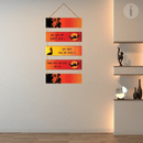 Hanuman Mantra Square Shape Wall Hanging - ICraft asia