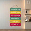 Welcome To Our Home Decorative Wooden Wall Hanging - ICraft asia