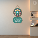 Gayatri Mantra (Mandala) Wooden Wall Hanging - ICraft asia
