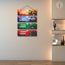 Naruto Hidden Leaf Village Heroes Wooden wall hanging - ICraft asia