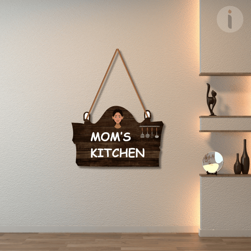 Mom's Kitchen Wooden Wall Hanging