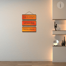 Om Bhur Bhuva Swaha Design Wall Hanging - ICraft asia