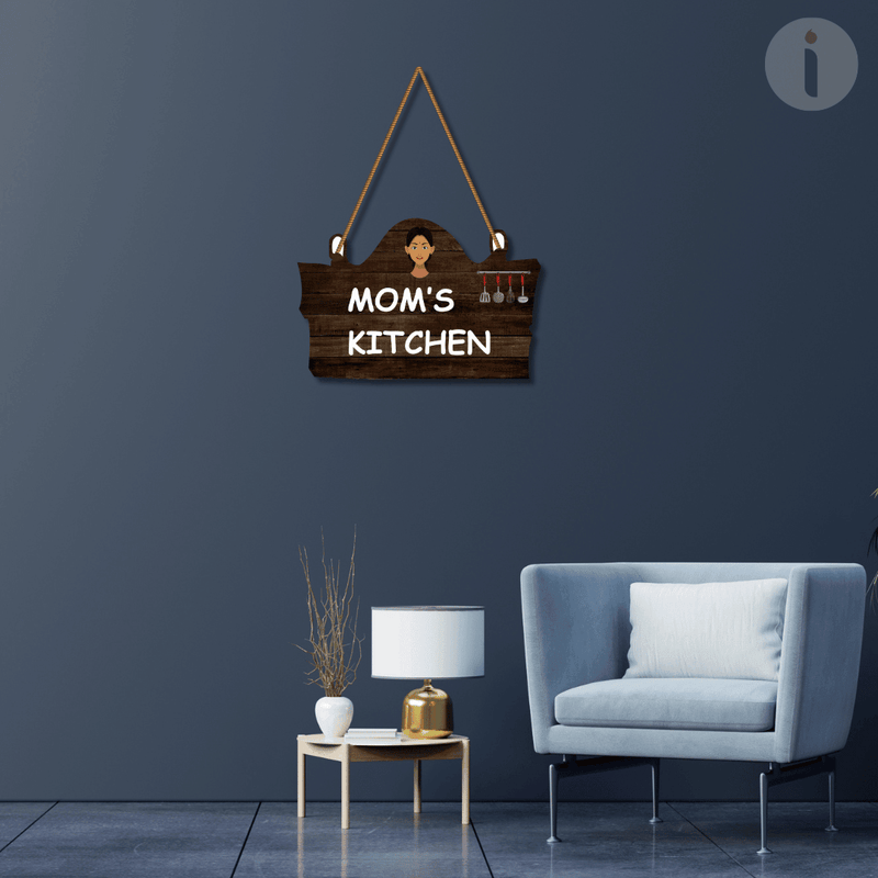 Mom's Kitchen Wooden Wall Hanging