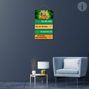 Jai Shree Shyam Wooden Wall Hanging - ICraft asia