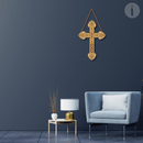 Holly Cross Wooden Wall Hanging - ICraft asia