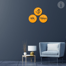 Om Namah Shivay Wooden Wall Hanging - ICraft asia