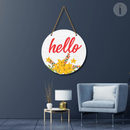 Hello Decorative Wooden Wall Hanging - ICraft asia