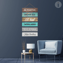 Be Positive Decorative Wall Hanging Wooden Art - ICraft asia