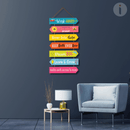 Work Hard Wooden Wall Hanging - ICraft asia