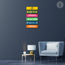 Om Bhur Bhuva Swaha Colour Wall Hanging - ICraft asia