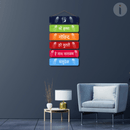 Shree Krishna Govind Hare Murari Colourful Wall Hanging - ICraft asia