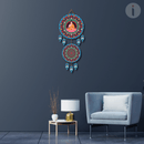 Buddha Dharm Chakraa Wooden Wall Hanging - ICraft asia