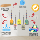 Good Vibes Wooden Beaded Hut Wall Hangings - ICraft asia