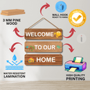 Welcome To Our Home Wooden Wall Hanging - ICraft asia