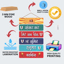 Beautiful Hanuman Ji Mantra Printed Wooden Wall Hanging - ICraft asia