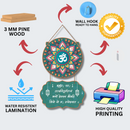Gayatri Mantra (Mandala) Wooden Wall Hanging - ICraft asia