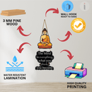 Gautam Buddha Wooden Wall Hanging - ICraft asia