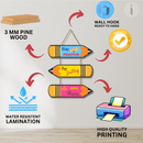 Stay Positive Wooden Wall Hanging - ICraft asia