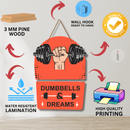 Dumbbells & Dreams Wall Hanging - ICraft asia