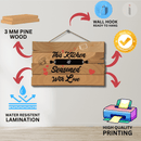 This Kitchen is Seasoned With Love' Wooden Wall Hanging - ICraft asia