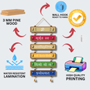 Om Bhur Bhuva Suha wooden wall hanging - ICraft asia