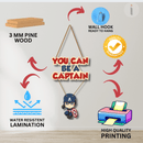 You Can Be The Captain Decorative Wooden Wall Hanging - ICraft asia