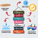 Love, Fauth, Hope, Dream, Believe, Success bless Wall Hanging - ICraft asia