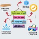 You r now in a stress free zone wall hanging - ICraft asia
