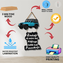 Adventure and Car Wooden Wall Hanging - ICraft asia