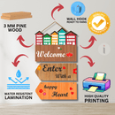 Enter With Happy Heart Wall Hanging - ICraft asia