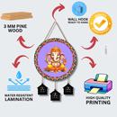 Ganapti Wooden Wall Hanging - ICraft asia