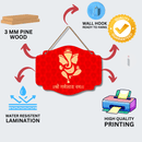 Gold Ganapati Wall Hanging - ICraft asia