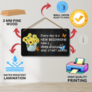 Everyday Is A New Beginning Wooden Wall Hanging - ICraft asia
