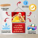 Guru Ji Wooden Wall Hanging with Photo - ICraft asia