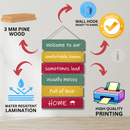 Welcome To Our Home Decorative Wooden Wall Hanging - ICraft asia