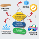 Bathroom Rules Wall Hanging - ICraft asia