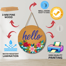 Hello Wooden Wall Hanging - ICraft asia