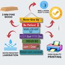 Never give up wall hanging - ICraft asia