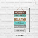 Be Positive Decorative Wall Hanging Wooden Art - ICraft asia