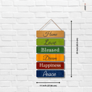 Home, Love, Blessed Wooden Wall Hanging - ICraft asia