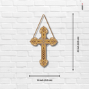Holly Cross Wooden Wall Hanging - ICraft asia