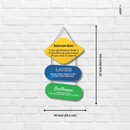 Bathroom Rules Wall Hanging - ICraft asia