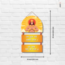 Lord Hanuman & Mantra Wooden Wall Hanging - ICraft asia