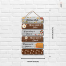 Kitchen Rule Wall Hanging - ICraft asia