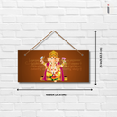 Shree Vakratunda Mahakaya Mantra With Photo Wall Hanging - ICraft asia