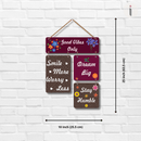 Good Vibes Only Wooden Wall Hanging - ICraft asia