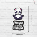 Yoga Se Hi Hoga Wooden Wall Hanging - ICraft asia