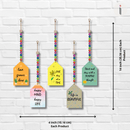 Good Vibes Wooden Beaded Hut Wall Hangings - ICraft asia