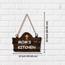 Mom's Kitchen Wooden Wall Hanging - ICraft asia