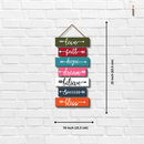 Love, Fauth, Hope, Dream, Believe, Success bless Wall Hanging - ICraft asia